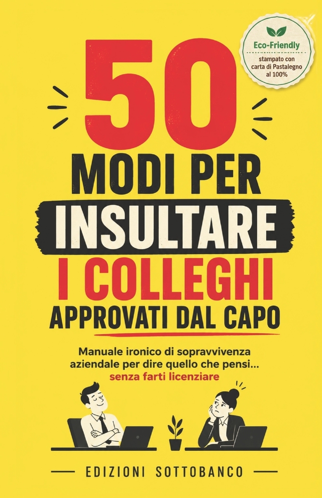 50 modi per insultare i colleghi approvati dal capo: Manuale ironico di sopravvivenza aziendale per dire quello che pensi... senza farti licenziare cover