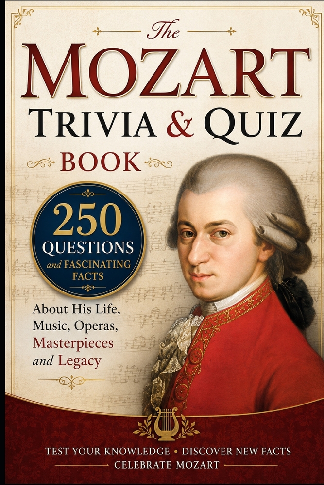 The Mozart Trivia & Quiz Book: 250 Questions and Fascinating Facts About His Life, Music, Operas, Masterpieces and Legac cover
