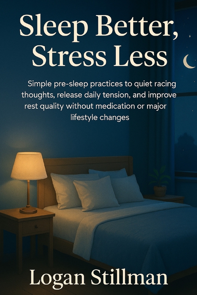 Sleep Better, Stress Less: Simple pre-sleep practices to quiet racing thoughts, release daily tension, and improve rest quality without medication or cover