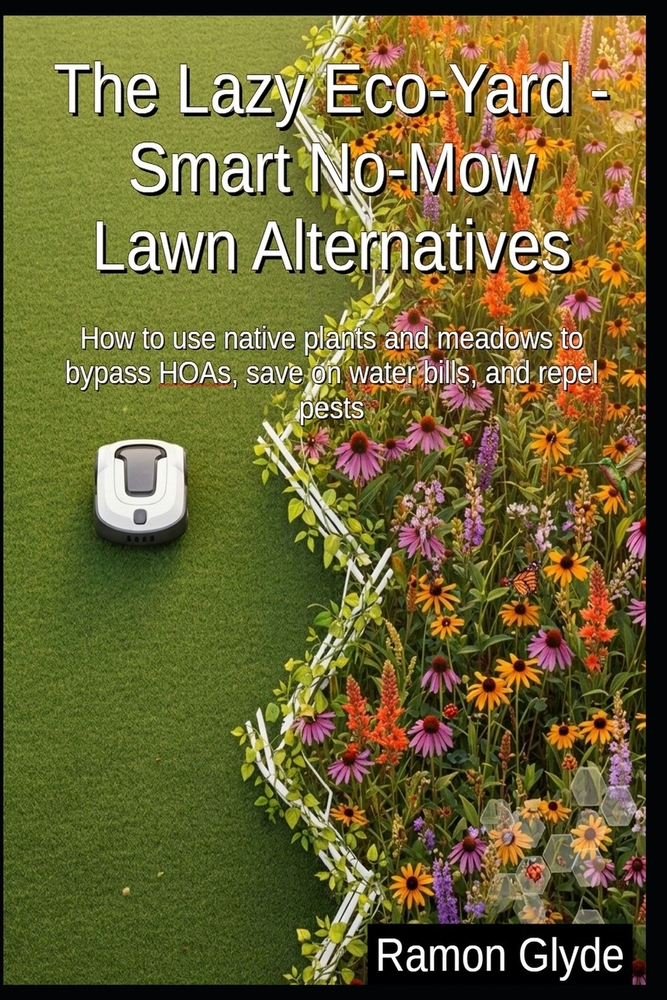 The Lazy Eco-Yard - Smart No-Mow Lawn Alternatives: How to use native plants and meadows to bypass HOAs, save on water bills, and repel pests cover