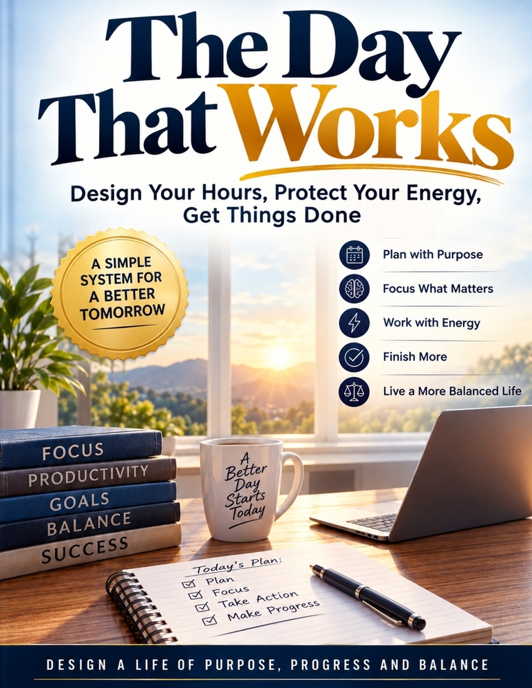 The Day That Works: Design Your Hours, Protect Your Energy, Get Things Done 8.5 by 11 inches cover