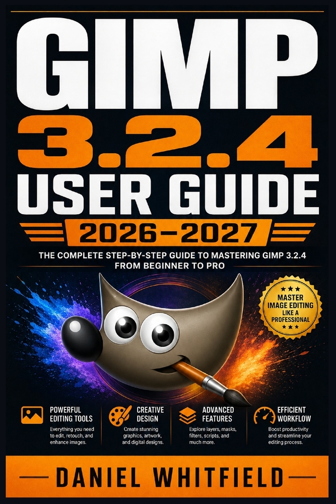 GIMP 3.2.4 User Guide 2026-2027: The Complete Step-by-Step Walkthrough for Creative Beginners, Hobbyists and Visual Artists cover