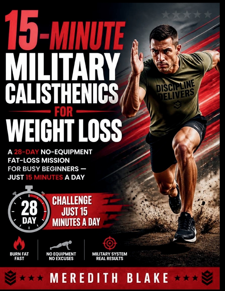 15-Minute Military Calisthenics for Weight Loss: A 28-Day No-Equipment Fat-Loss Mission for Busy Beginners - Just 15 Minutes a Day cover