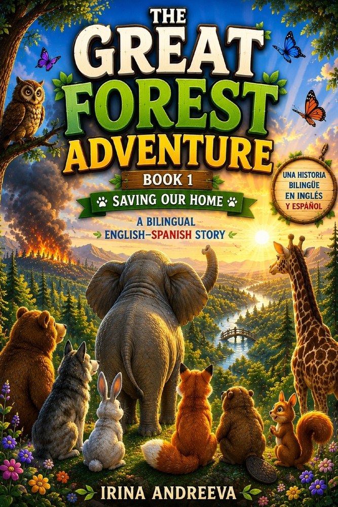 The Great Forest Adventure: A Bilingual English - Russian Children's Book cover