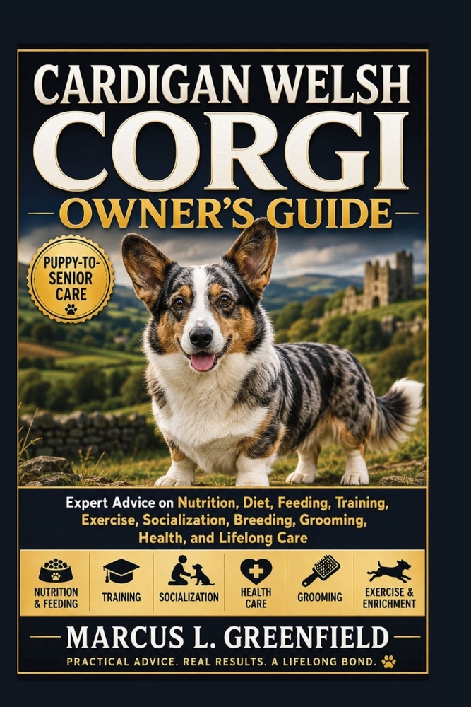Cardigan Welsh Corgi Owner's Guide: Expert Advice on Nutrition, Diet, Feeding, Training, Exercise, Socialization, Breeding, Grooming, Health, and Life cover