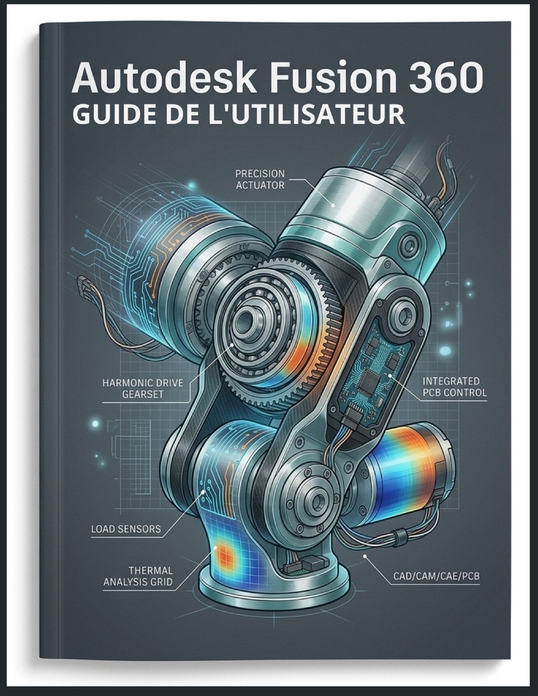Autodesk Fusion 360 GUIDE DE L'UTILISATEUR: Le manuel complet, du débutant à l'expert, sur la modélisation 3D, la conception CAO, la simulation, la fa cover