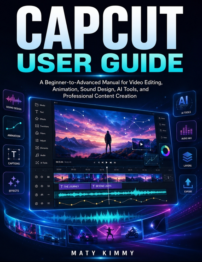 CapCut User Guide: A Beginner-to-Advanced Manual for Video Editing, Animation, Sound Design, AI Tools, and Professional Content Creation cover