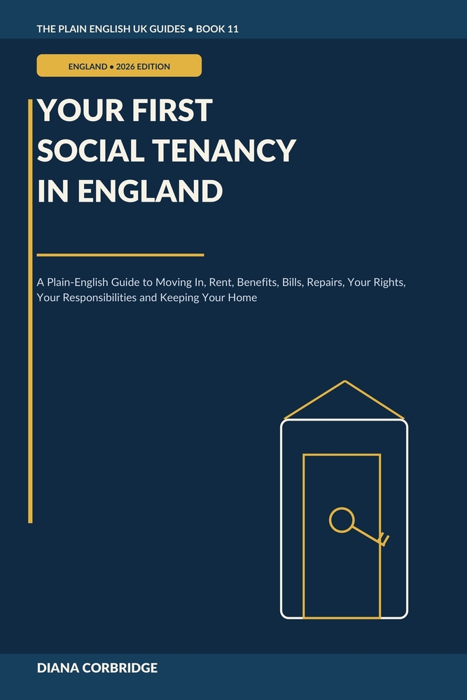 Your First Social Tenancy in England: A Plain-English Guide to Moving In, Rent, Benefits, Bills, Repairs, Your Rights, Your Responsibilities and Keepi cover