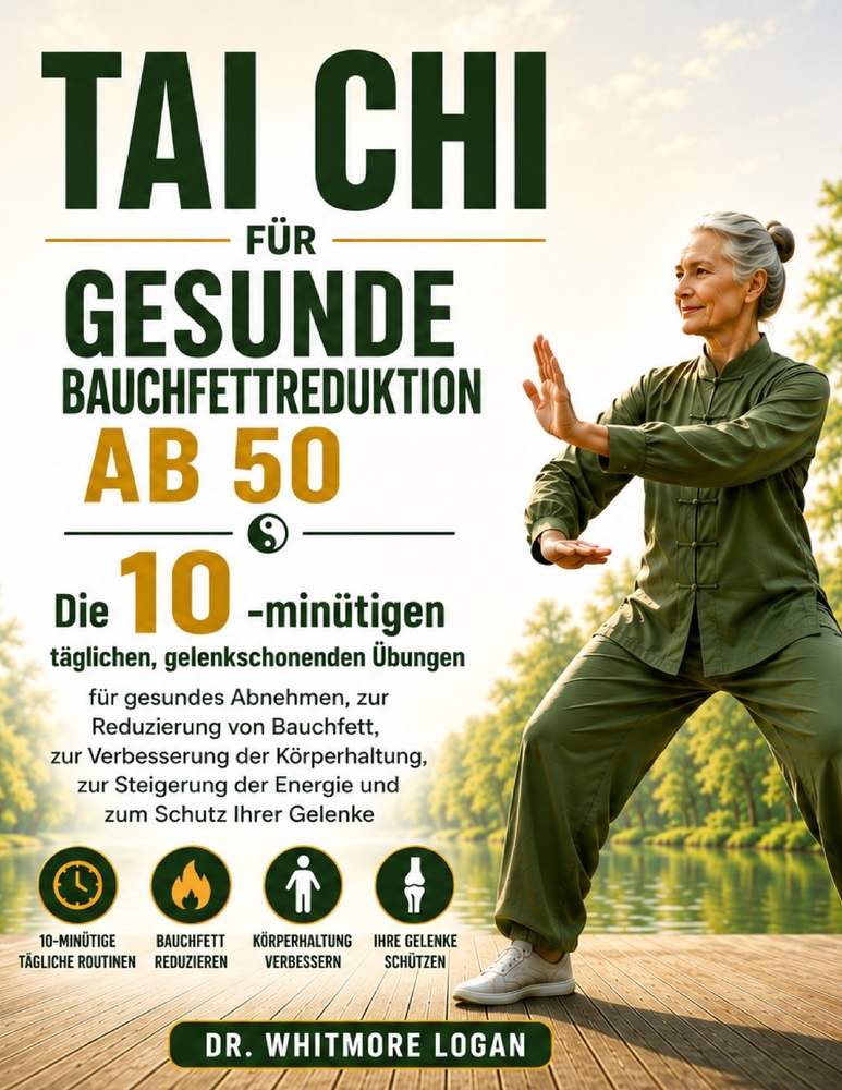Tai CHI Für Gesunde Bauchfettreduktion AB 50: Die 10-minütigen täglichen, gelenkschonenden Übungen für gesundes Abnehmen, zur Reduzierung von Bauchfet cover