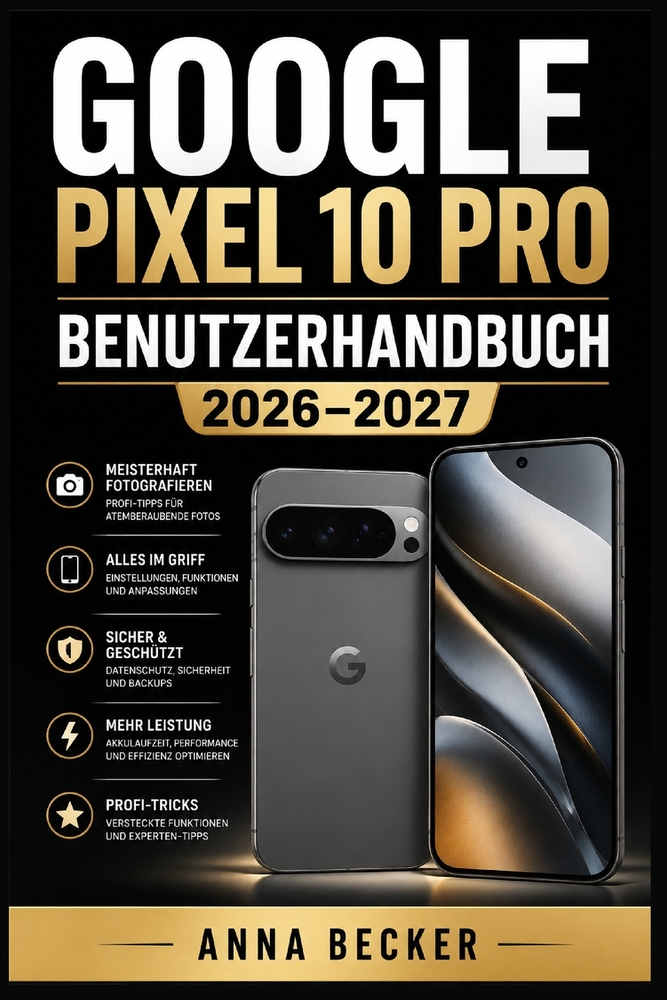 Google Pixel 10 Pro Benutzerhandbuch 2026-2027: Vollständige Schritt-für-Schritt-Anleitung - Kamera, KI-Funktionen, Einstellungen und Tipps für Einste cover