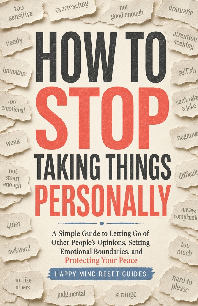 How to Stop Taking Things Personally: A Simple Guide to Letting Go of Other People's Opinions, Setting Emotional Boundaries, and Protecting Your Peace cover