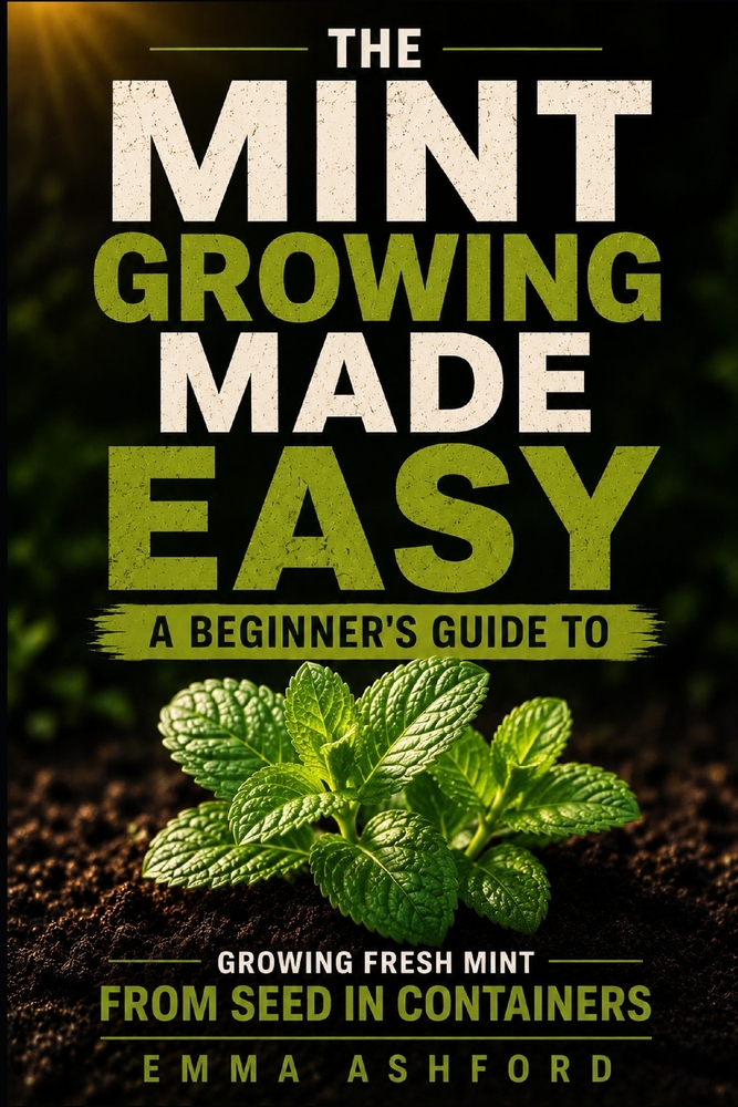 Mint Growing Made Easy: A Beginner's Guide to Growing Fresh Mint from Seed in Containers cover