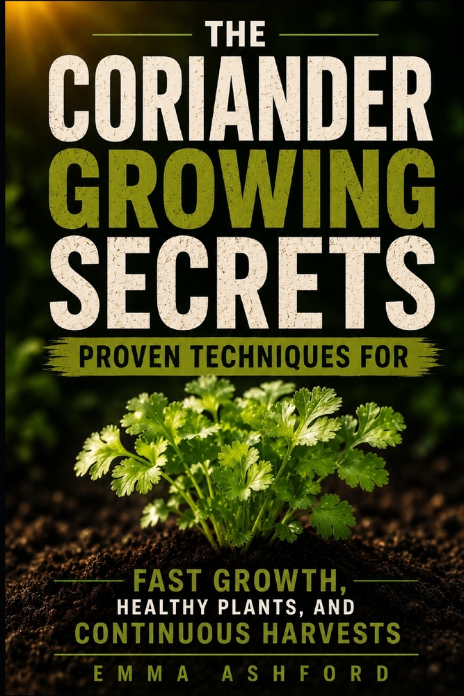 Coriander Growing Secrets: Proven Techniques for Fast Growth, Healthy Plants, and Continuous Harvests cover