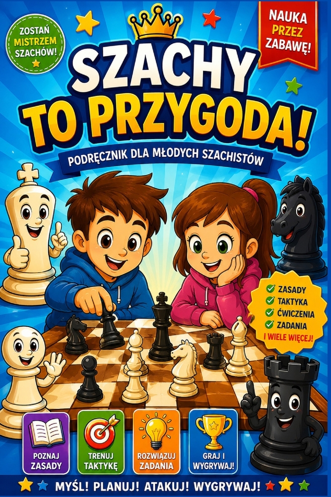 Szachy to przygoda. Podręcznik dla mlodych szachistów: Myśl. Planuj, Atakuj. Wygrywaj. cover