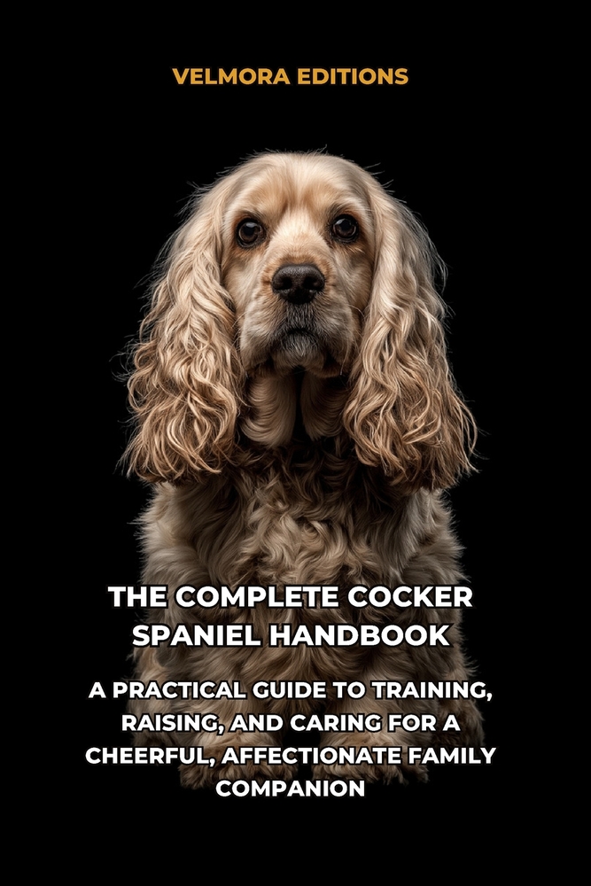 The Complete Cocker Spaniel Handbook: A Practical Guide to Training, Raising, and Caring for a Cheerful, Affectionate Family Companion cover