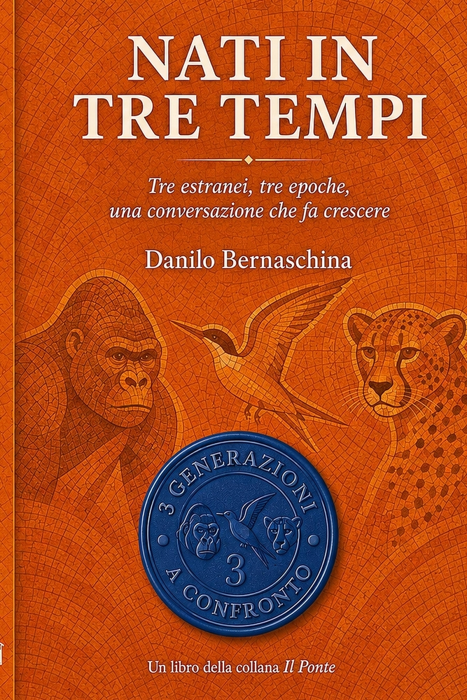 Nati in tre tempi: Tre estranei, tre epoche, una conversazione che fa crescere cover