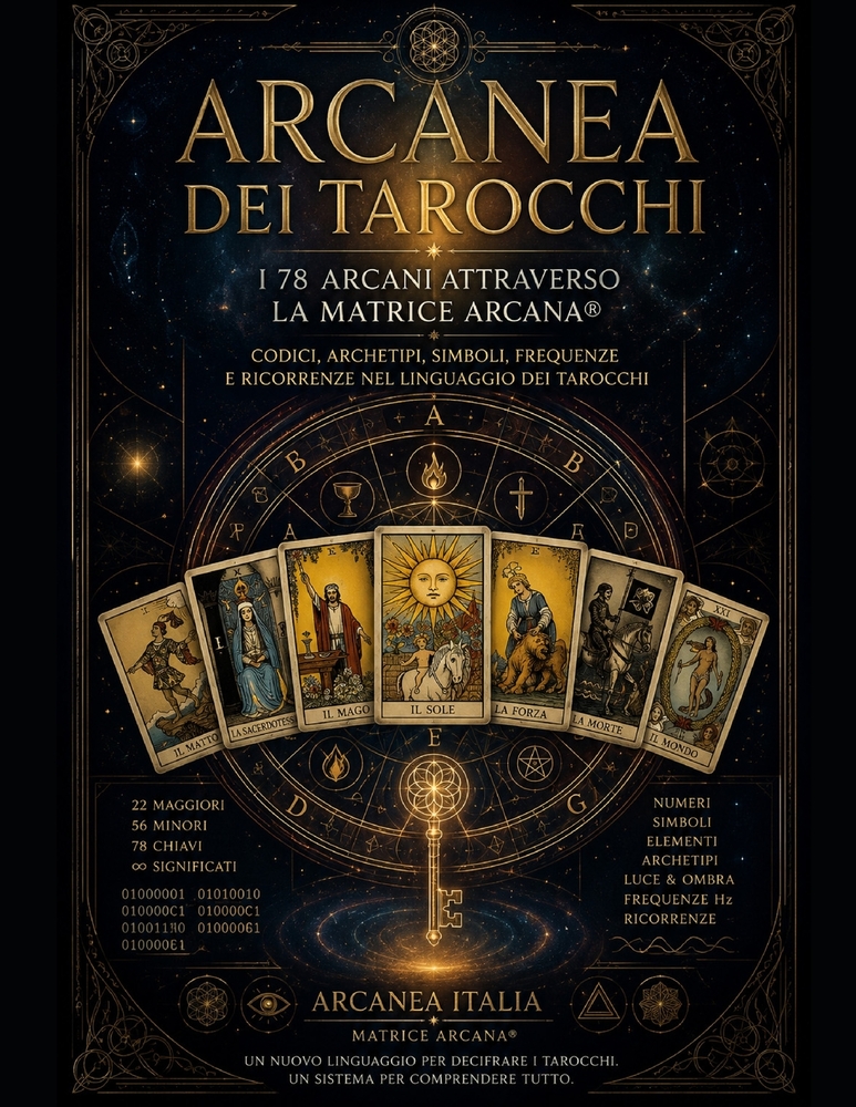 ARCANEA DEI TAROCCHI - I 78 Arcani attraverso la Matrice Arcanea(R): Codici - Archetipi - Simboli - Frequenze - Ricorrenze cover