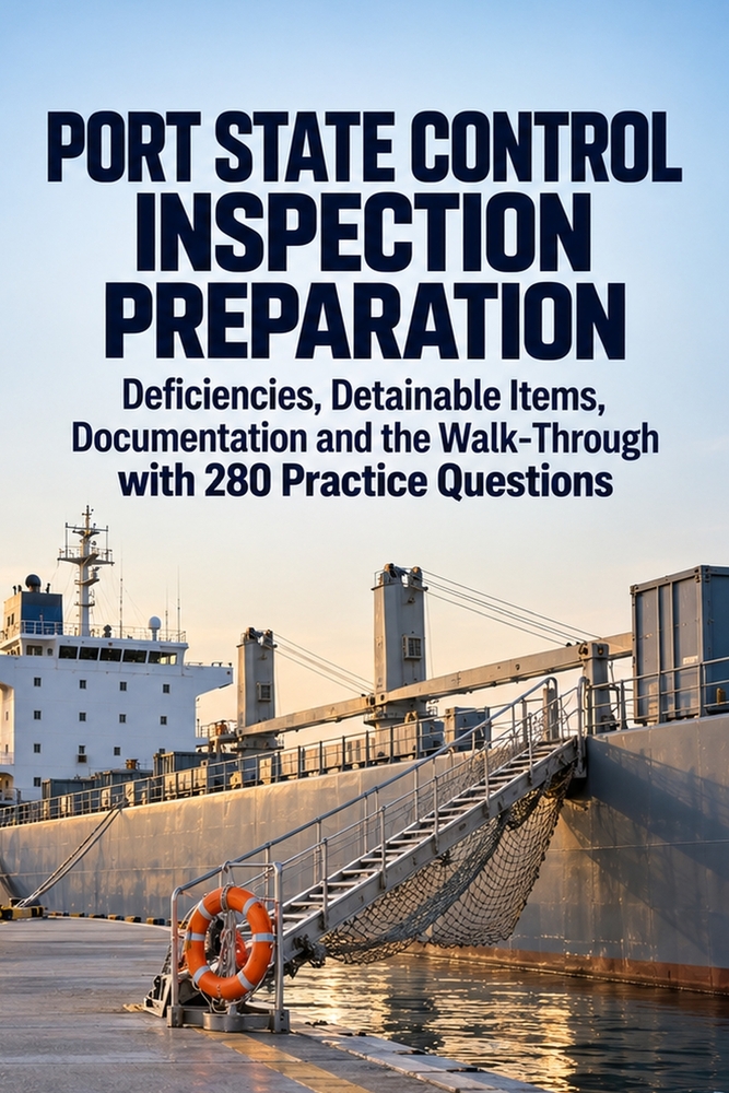 Port State Control Inspection Preparation: Deficiencies, Detainable Items, Documentation and the Walk-Through with 280 Practice Questions cover