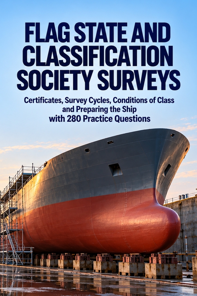 Flag State and Classification Society Surveys: Certificates, Survey Cycles, Conditions of Class and Preparing the Ship with 280 Practice Questions cover