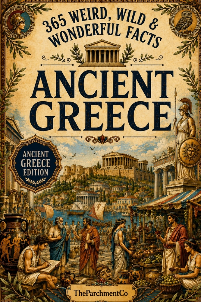 365 Weird, Wild & Wonderful Facts About Ancient Greece: Fascinating Facts About Greek Gods, Mythology, Warriors, Spartans, Athens, Daily Life, Food, P cover