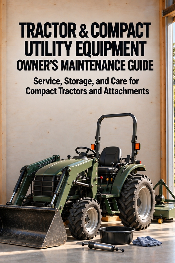 Tractor & Compact Utility Equipment Owner's Maintenance Guide: Service, Storage, and Care for Compact Tractors and Attachments cover