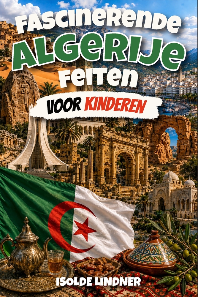 Fascinerende Algerije-feiten voor slimme kinderen: Ontdek de Sahara, oude steden, geweldige dieren en de rijke cultuur van Algerije cover