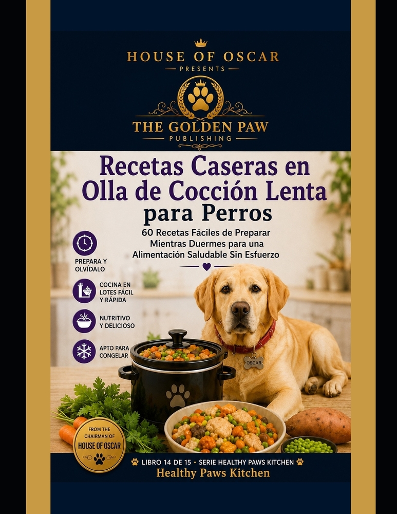 Recetas Caseras en Olla de Cocción Lenta para Perros: 60 Recetas Fáciles de Preparar Mientras Duermes para una Alimentación Saludable Sin Esfuerzo cover