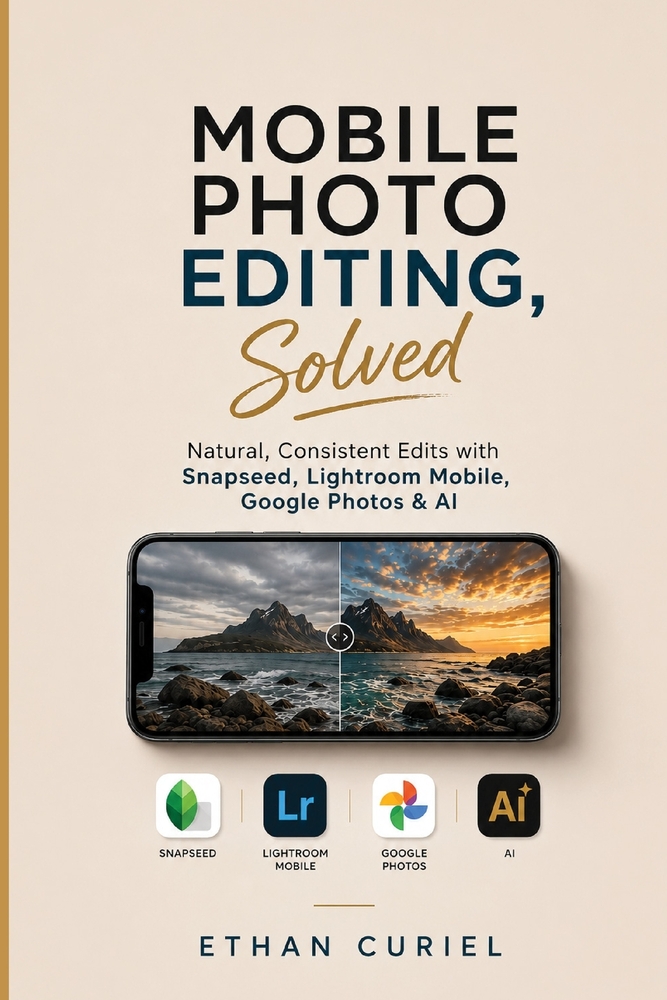 Mobile Photo Editing, Solved: Natural, Consistent Edits with Snapseed, Lightroom Mobile, Google Photos & AI cover