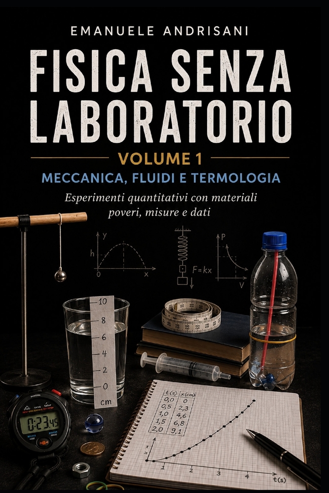 Fisica Senza Laboratorio Volume 1: MECCANICA, FLUIDI E TERMOLOGIA Esperimenti quantitativi con materiali poveri, misure e dati cover