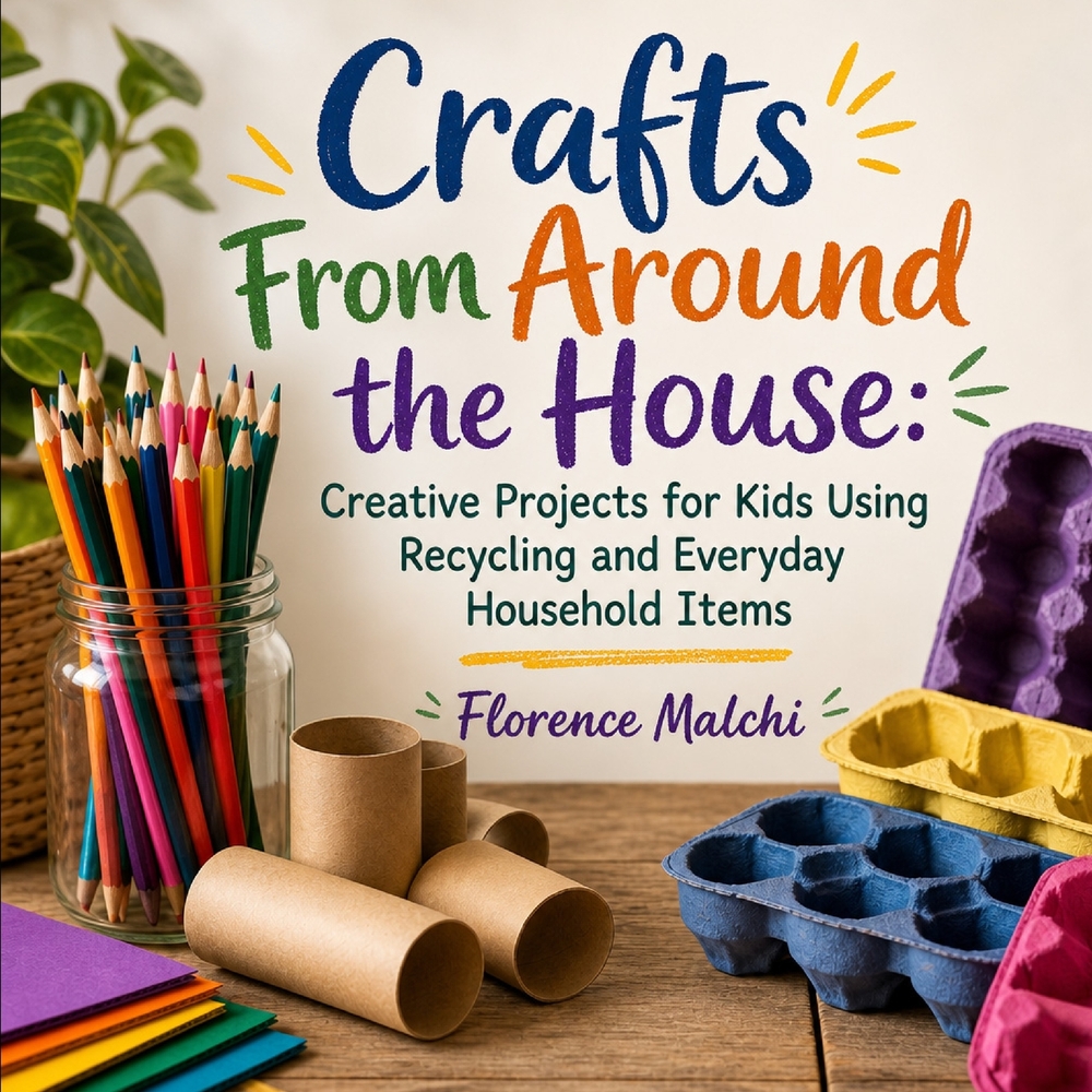 Crafts From Around the House: Creative Projects for Kids Using Recycling and Everyday Household Items: Eco-Friendly Upcycled Art Activities, DIY Toys, cover