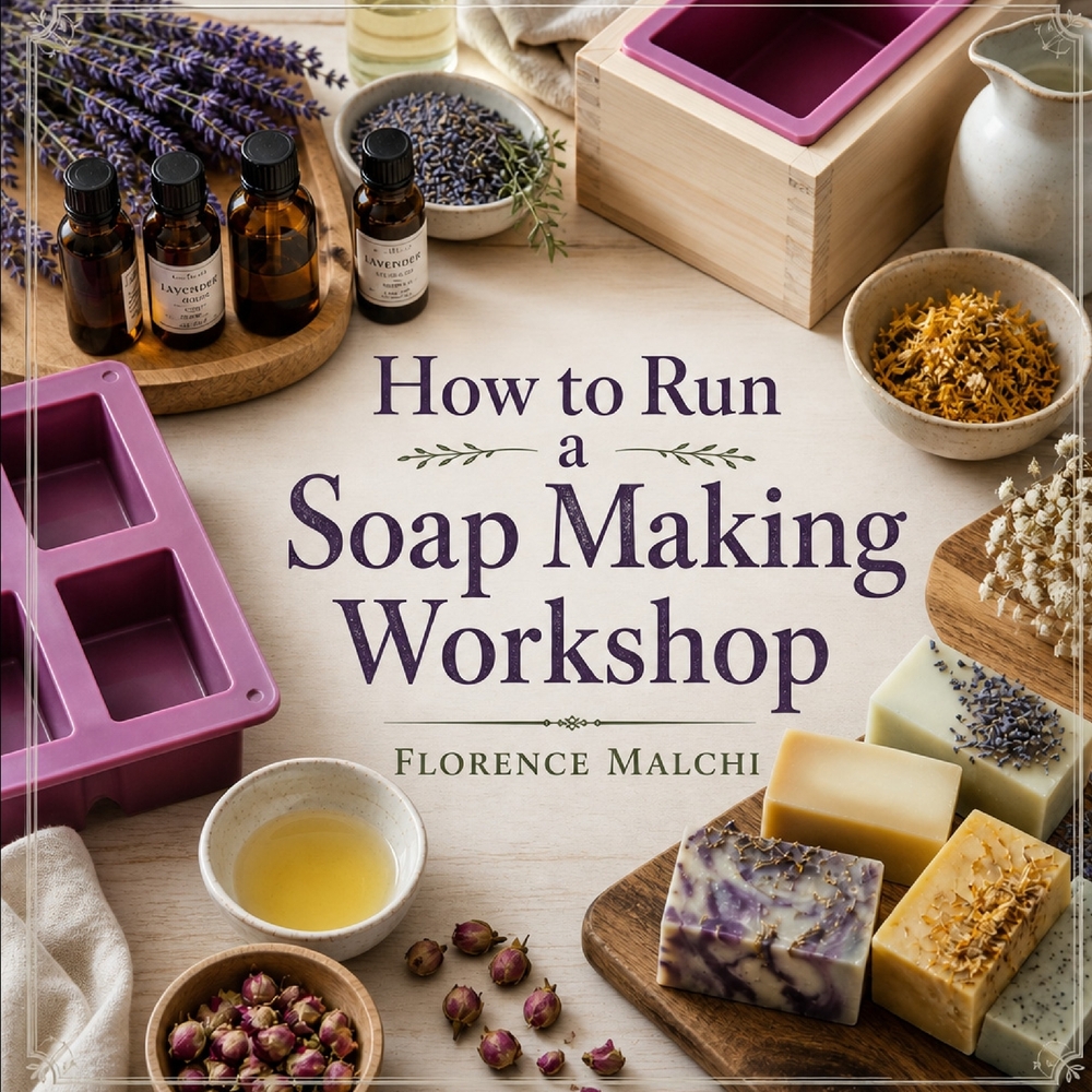 How to Run a Soap Making Workshop: The Ultimate Guide to Hosting Safe, Profitable, and Fun Melt-and-Pour Classes from Home cover
