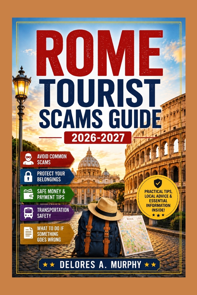 ROME Tourist Scams Guide 2026-2027: Avoiding Pickpockets, Overpriced Taxis & Restaurant Rip-Offs in the Colosseum, Vatican & Trastevere Areas cover