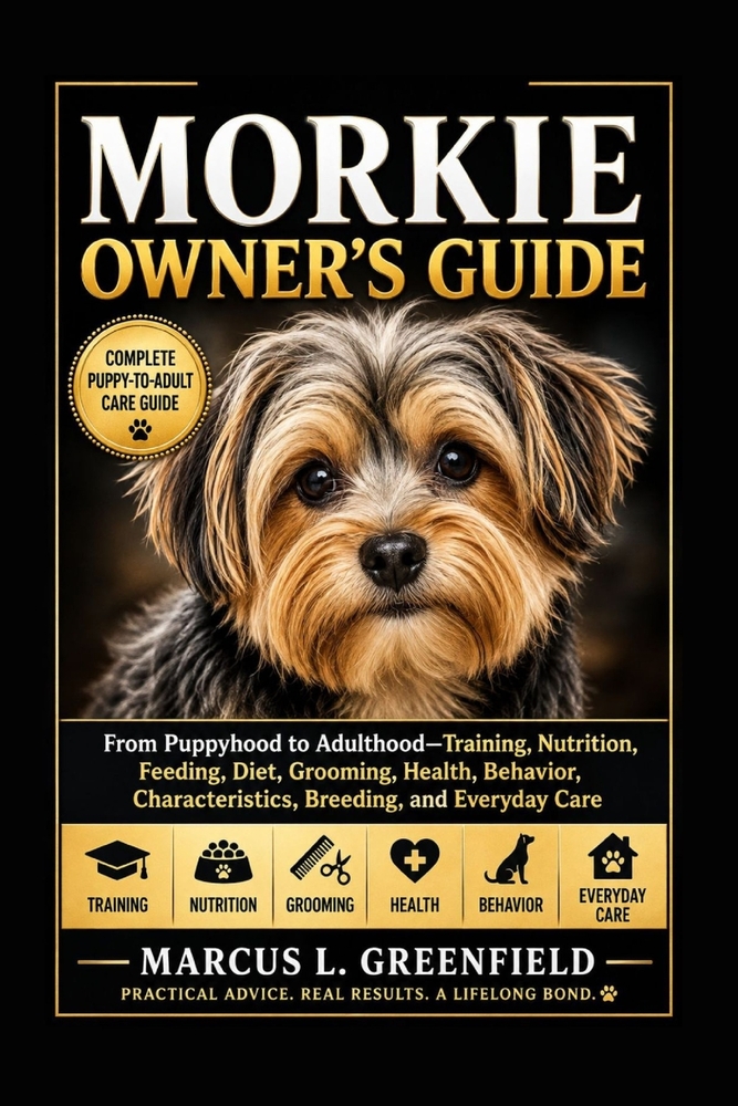 Morkie Owner's Guide: From Puppyhood to Adulthood-Training, Nutrition, Feeding, Diet, Grooming, Health, Behavior, Characteristics, Breeding, and Every cover
