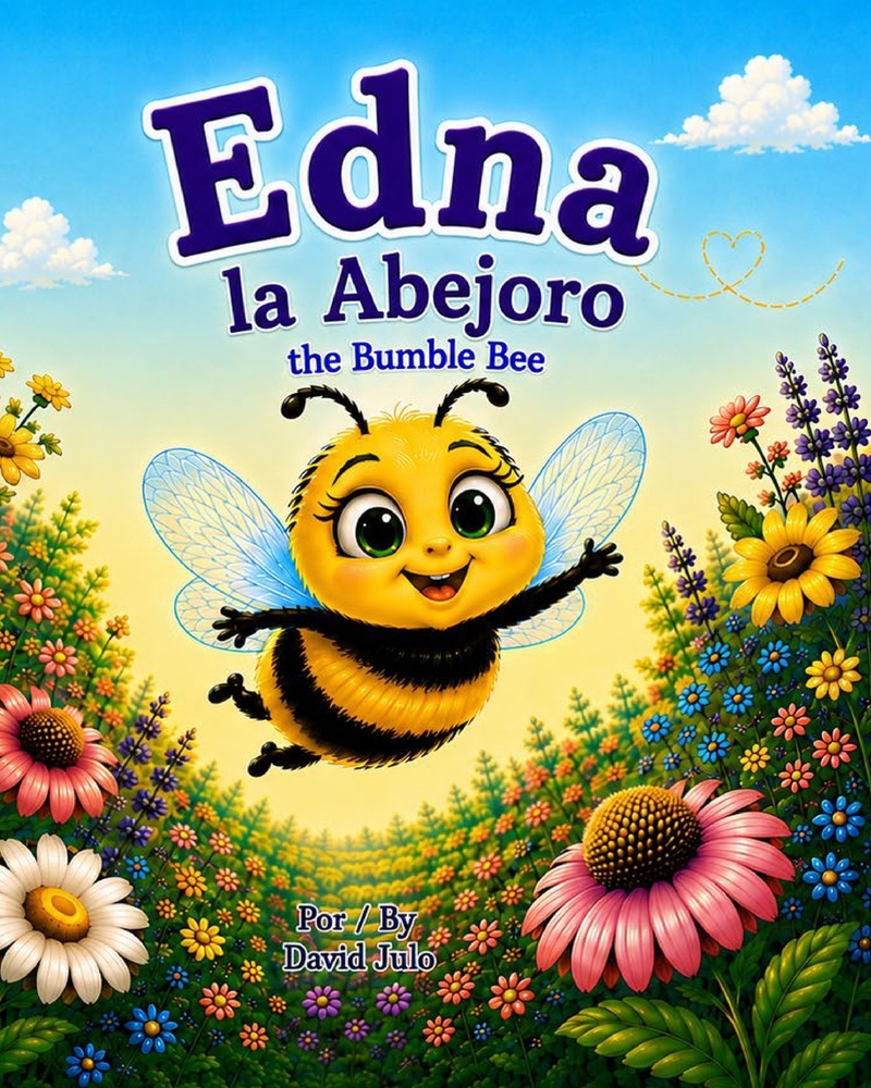 Edna la Abejoro - Edna the Bumble Bee: Edna la Abejoro -era una pequena abeja abejoro que viva en una colmena muy ocupada cover