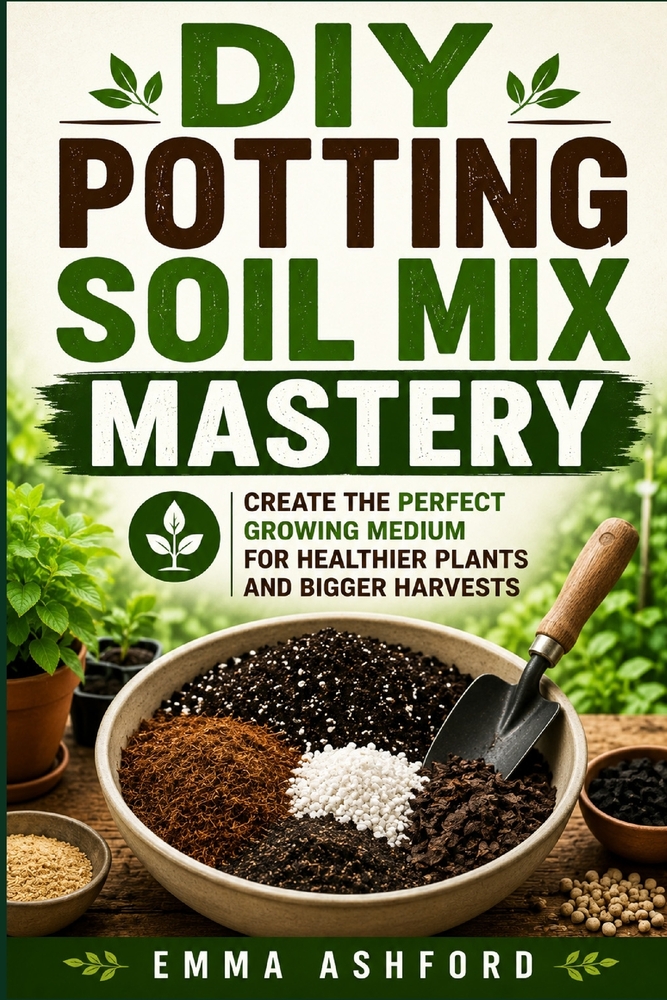 DIY Potting Soil Mix Mastery: Create the Perfect Growing Medium for Healthier Plants and Bigger Harvests cover
