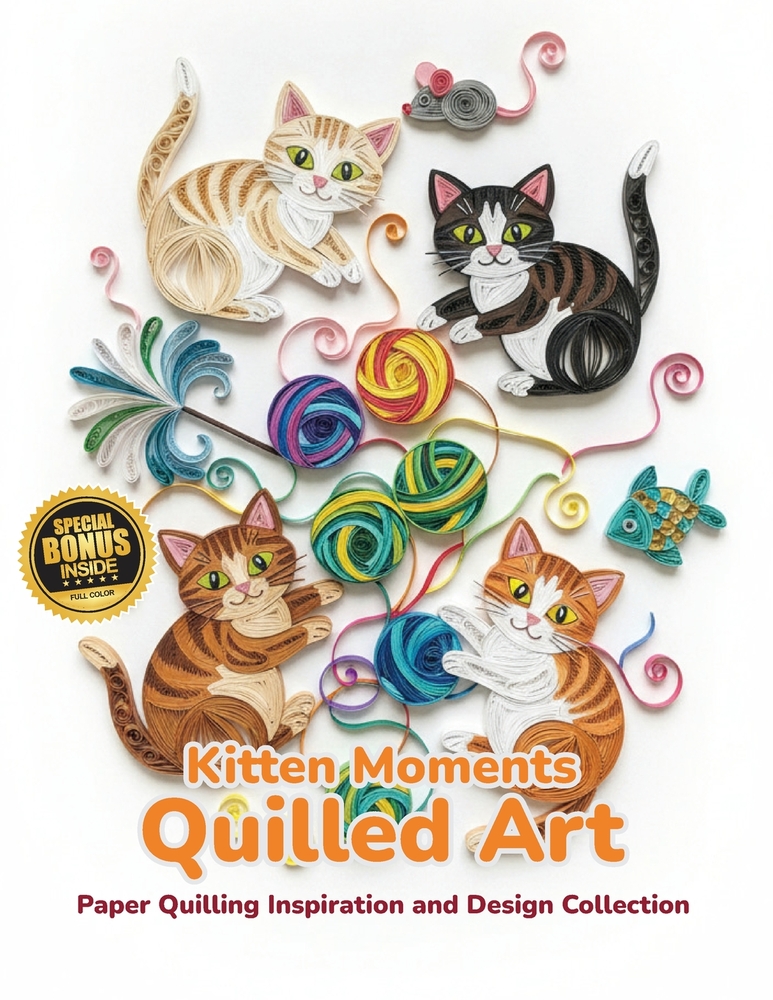 Kitten Moments Quilled Art: Paper Quilling Inspiration and Design Collection cover