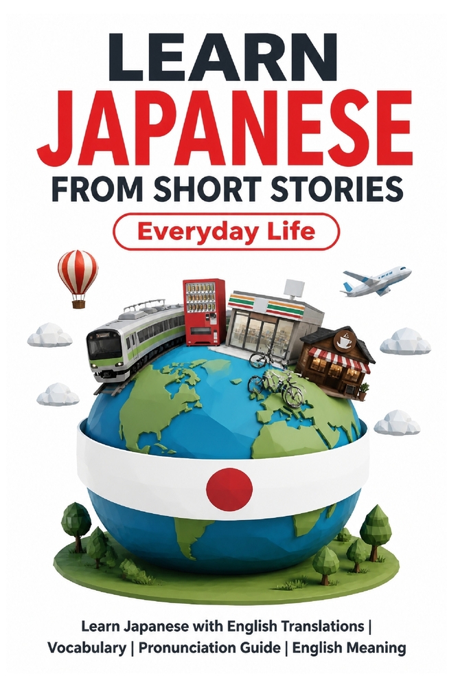 Learn Japanese from Short Stories: Japanese Short Stories for Beginners: Learn Japanese with English Translations Vocabulary Furigana Pronunciation Gu cover