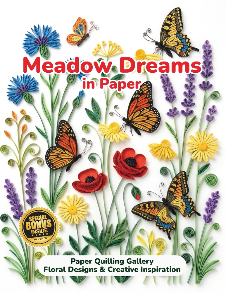 Meadow Dreams in Paper: Paper Quilling Gallery Floral Designs & Creative Inspiration cover