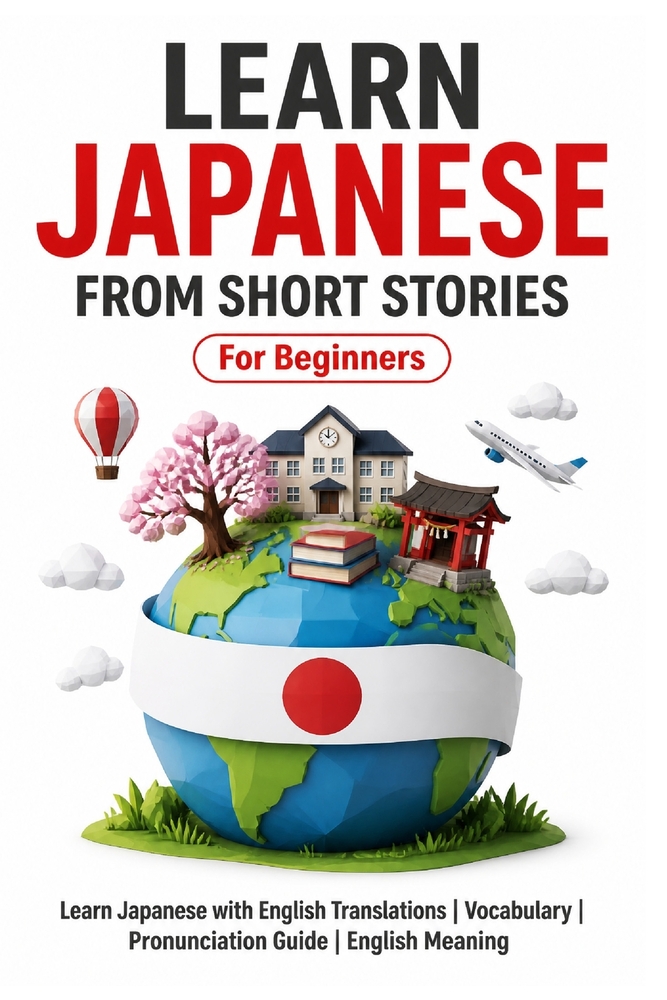 Learn Japanese from Short Stories: Japanese Short Stories for Beginners: Learn Japanese with English Translations Vocabulary Furigana Pronunciation Gu cover