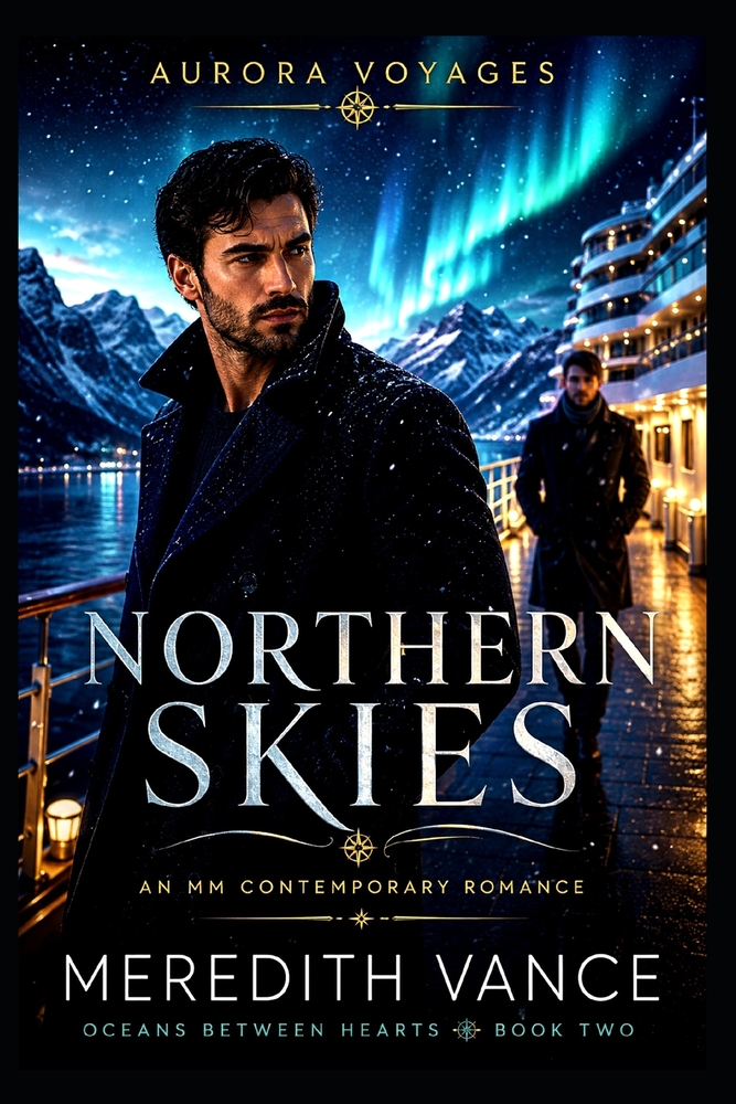 Northern Skies: Where Secrets Melt Beneath the Northern Lights. A Contemporary MM Romance Novel. cover