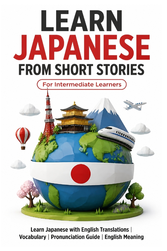 Learn Japanese from Short Stories: Japanese Short Stories for Beginners: Learn Japanese with English Translations Vocabulary Furigana Pronunciation Gu cover