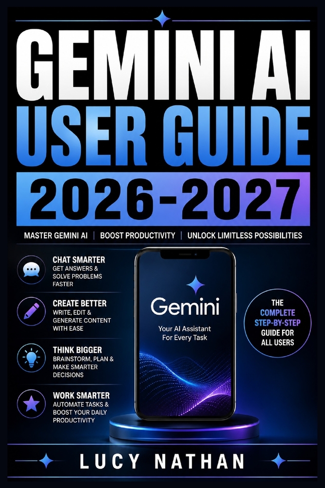 Gemini AI User Guide 2026-2027: Master Google's Chatbot for Everyday Productivity, Writing, and Smart Living cover