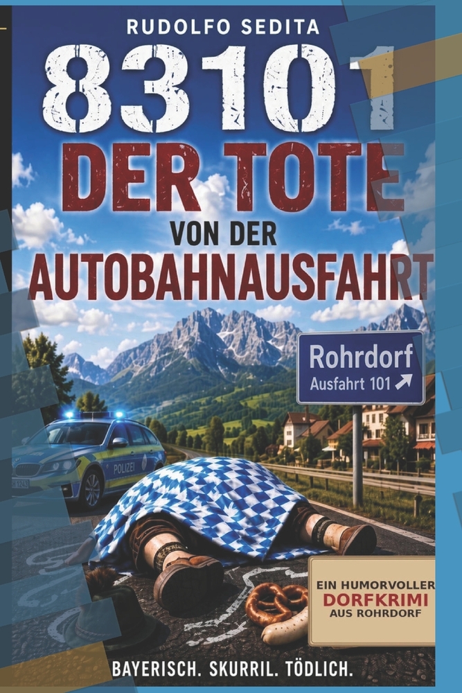 83101 - Der Tote von der Autobahnausfahrt: 83101 - Ein humorvoller bayerischer Dorfkrimi von Rudolfo Sedita cover