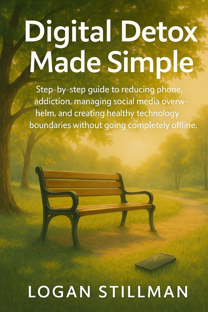 Digital Detox Made Simple: Step-by-step guide to reducing phone addiction, managing social media overwhelm, and creating healthy technology boundaries cover