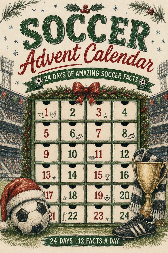 Soccer Advent Calendar: 24 Days of Amazing Facts 12 Facts a day cover