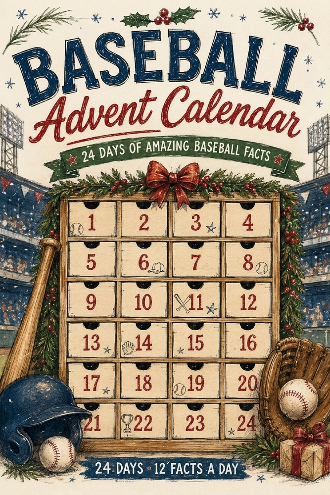 Baseball Facts Advent Calendar: 24 Days of Amazing Facts 12 Facts a day cover