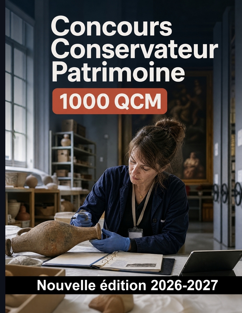 Concours Conservateur Patrimoine: 1000 QCM Corrigés: Déontologie, inventaire, catalogage et conservation préventive: préparation ciblée avec explicati cover