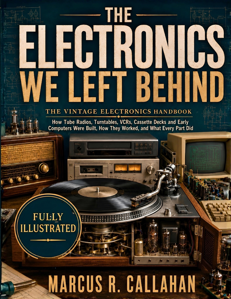 The Electronics We Left Behind: The Vintage Electronics Handbook - How Tube Radios, Turn-tables, VCRs, Cassette Decks and Early Computers Were Built, cover