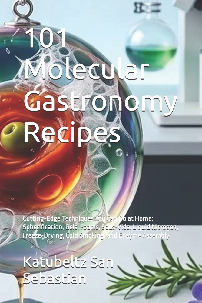 101 Molecular Gastronomy Recipes: Cutting-Edge Techniques You Can Do at Home: Spherification, Gels, Foams, Sous-Vide, Liquid Nitrogen, Freeze-Drying, cover