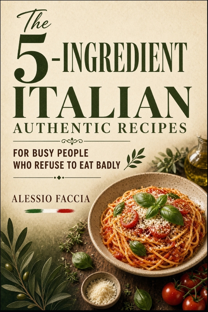 The 5-Ingredient Italian Authentic Recipes: For Busy People Who Refuse to Eat Badly cover